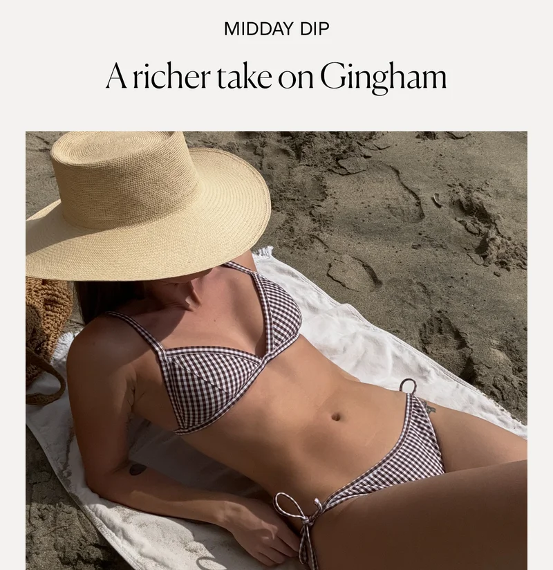 Midday Dip: A richer take on Gingham