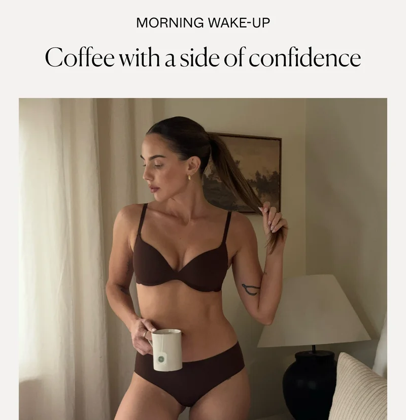 Morning wake-up: coffee with a side of confidence