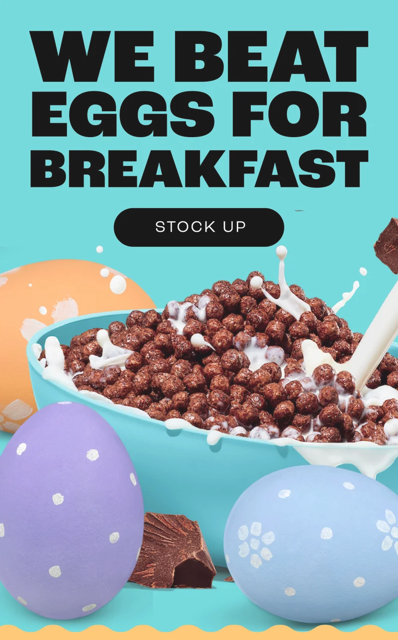 We beat eggs for breakfast