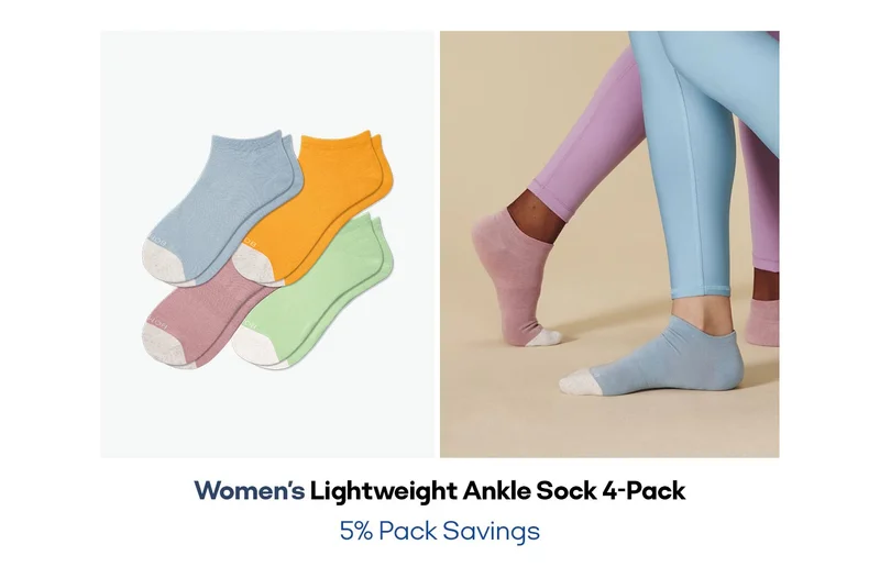 Women's Lightweight Ankle Sock 4-Pack 5% Pack Savings