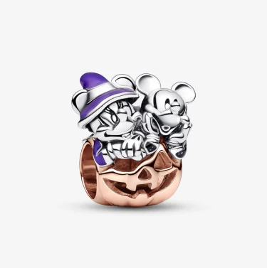 ''Disney Mickey Mouse & Minnie Mouse  Halloween Pumpkin Charm''