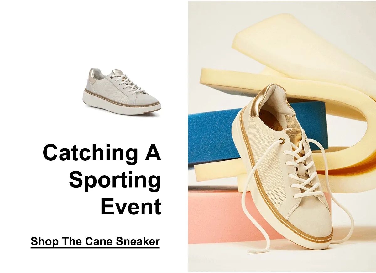 Catching A Sporting Event | Shop The Cane Sneaker >
