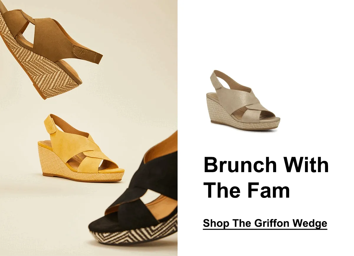 Brunch With The Fam | Shop The Griffon Wedge >