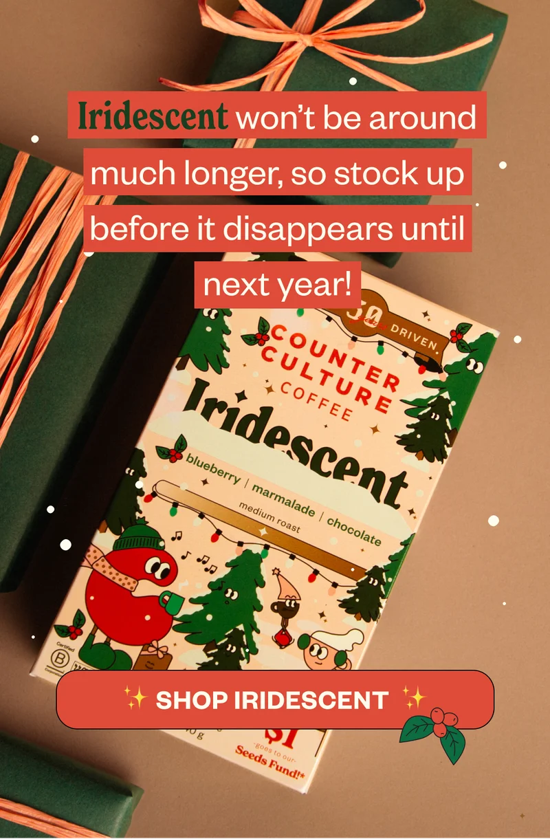 Iridescent won’t be around much longer, so stock up before it disappears until next year!