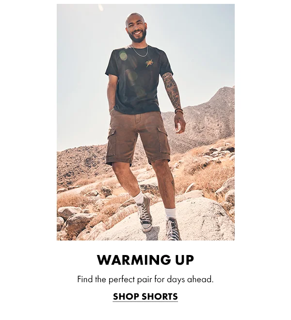 Warming Up. Find the perfect pair for days ahead. Shop Shorts
