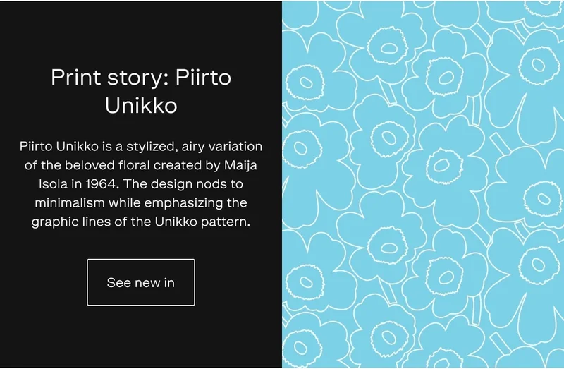 Print story: Piirto Unikko Print story: Piirto Unikko