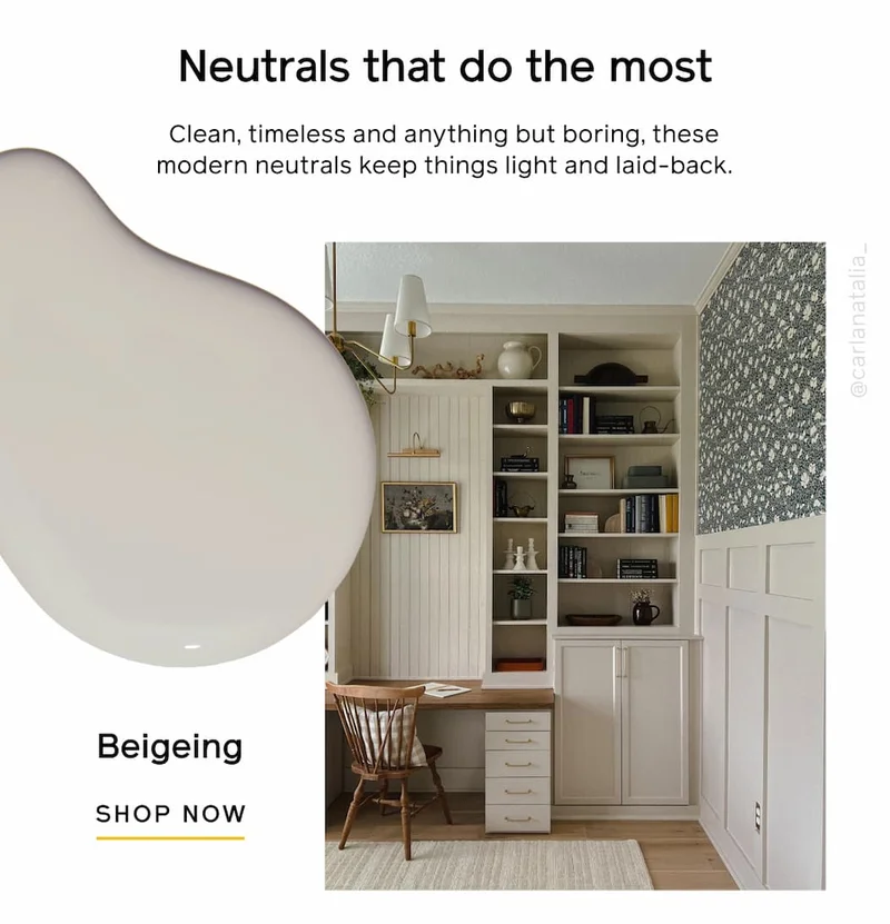 Neutrals that do the most. Clean, timeless and anything but boring, these modern neutrals keep things light and laid-back. Beigeing SHOP NOW