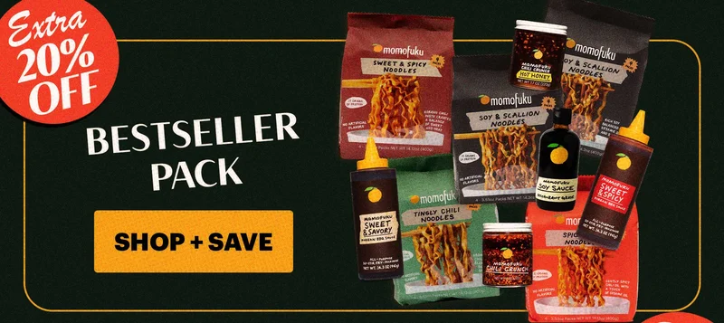 Header: Bestseller Pack CTA: SHOP + SAVE BADGE: EXTRA 20% OFF