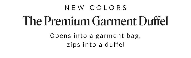 The Premium Garment Duffel 45L