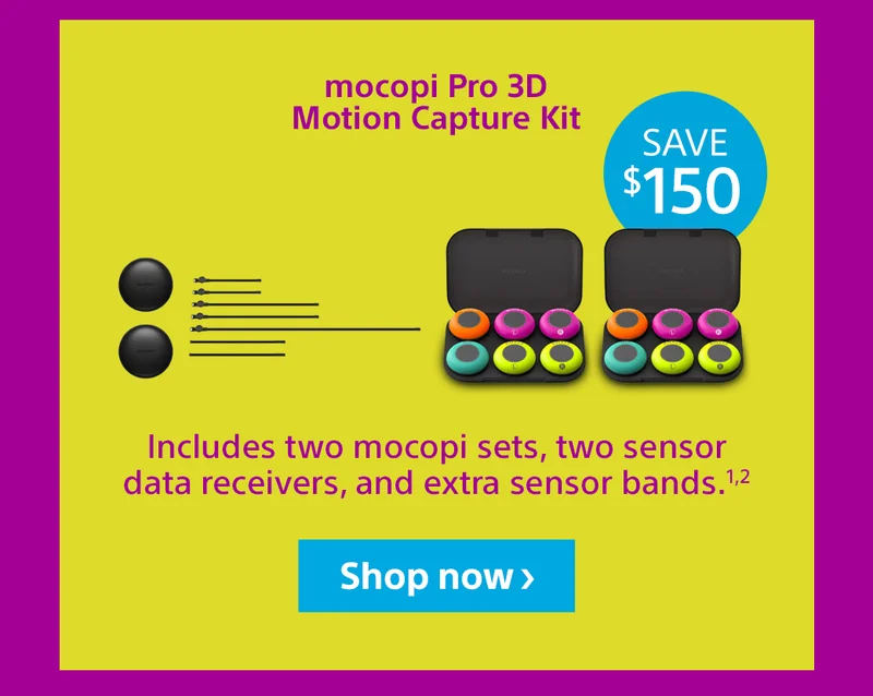 mocopi Pro 3D Motion Capture Set | Save $150 | Shop now