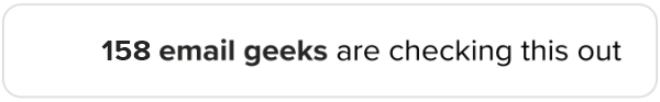 Join the email geeks checking this out.