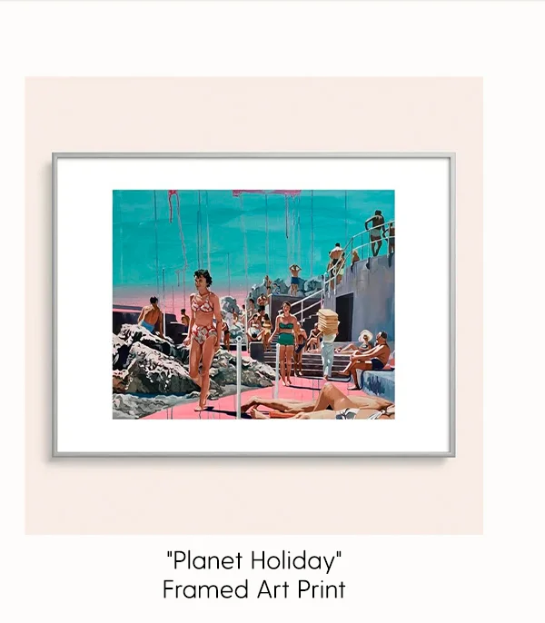 Planet Holiday | Framed Art Print