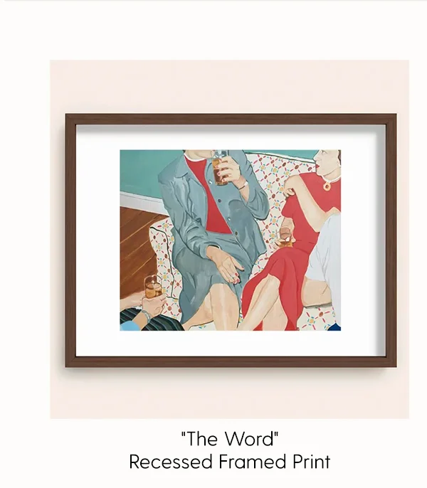 The Word | Recessed Framed Print