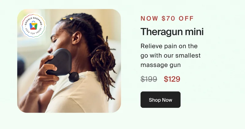 Now $70 off | Theragun mini | $129 | Shop Now