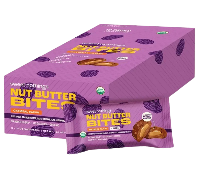 Image of Sweet Nothings Oatmeal Raisin and Peanut Butter Bar (12 CT)