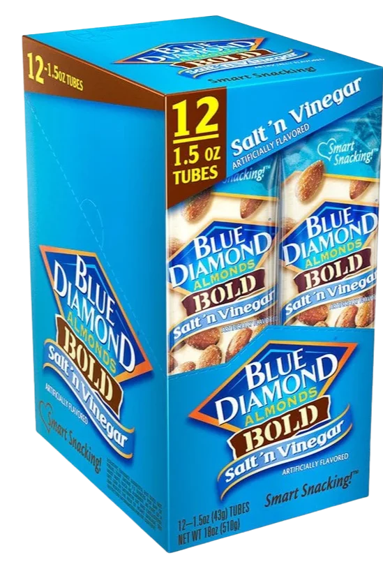 Image of Blue Diamond Salt & Vinegar Bold Almonds (12 Pack)