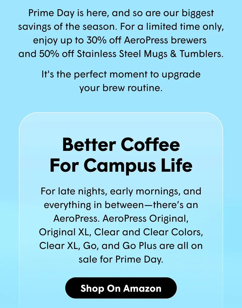 Better coffee for campus life