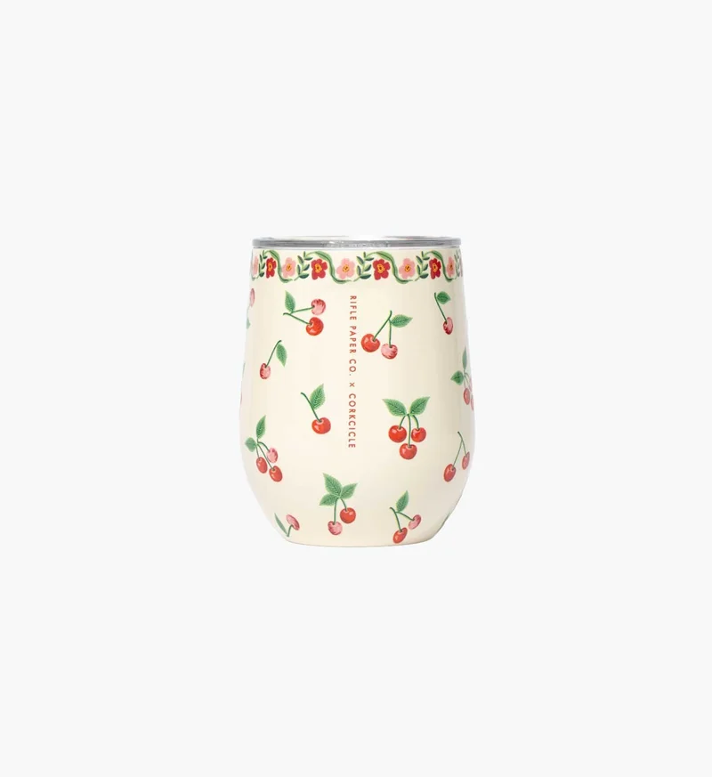 Image of Stemless Wine Cup - Cherries