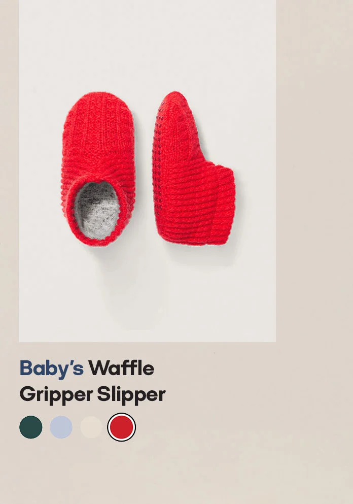 Baby's Waffle Gripper Slipper