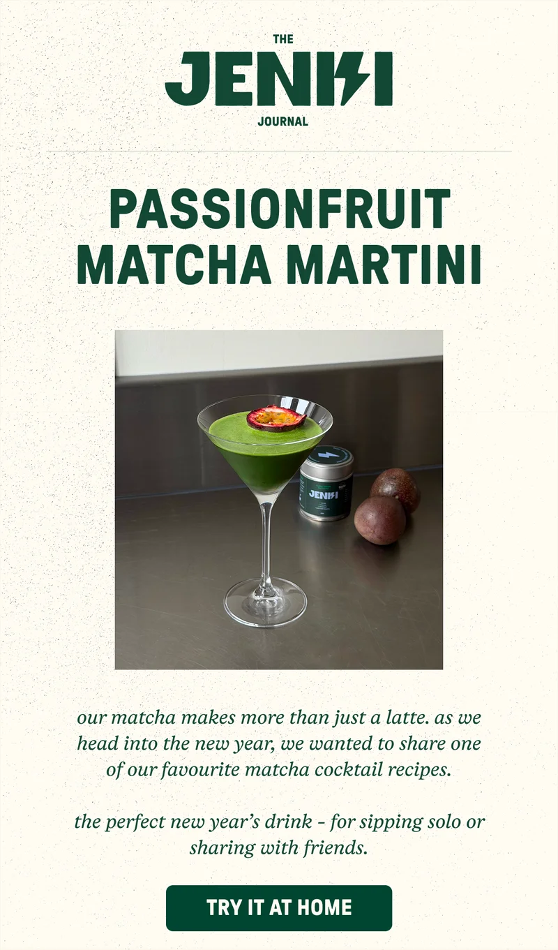 Passionfruit Matcha Martini