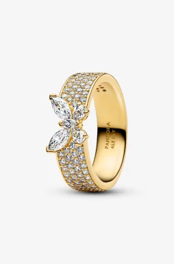 Sparkling Butterfly Bold Ring