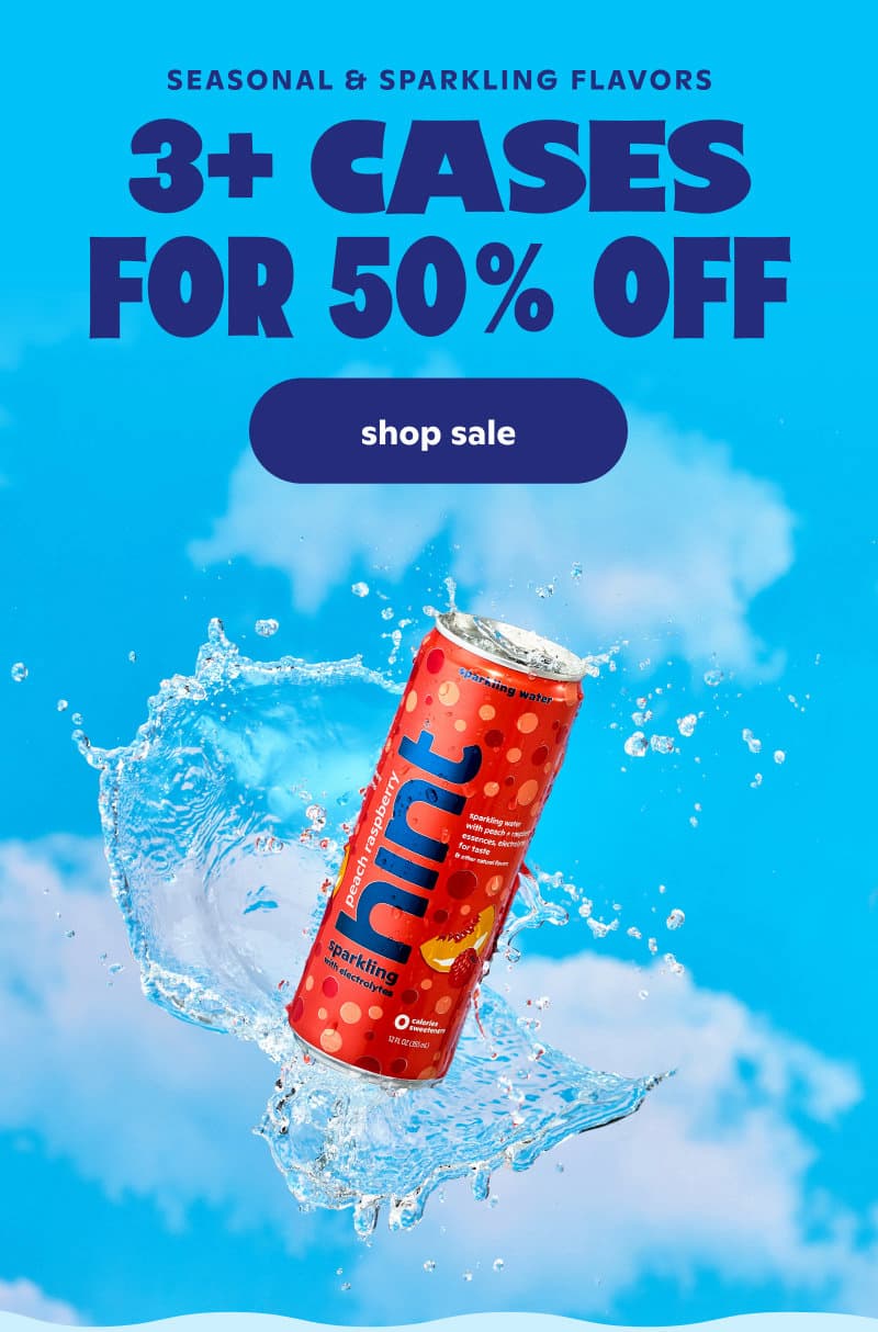 3+ cases for 50% off