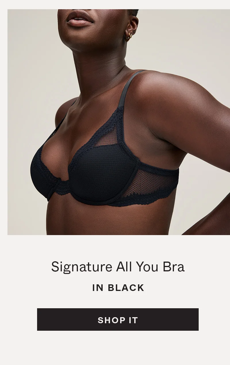Signature All You Bra in Black