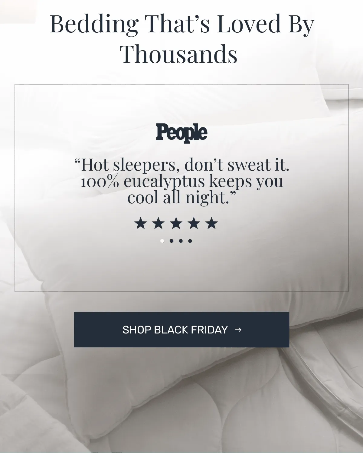Bedding That’s Loved By Thousands • Shop Black Friday