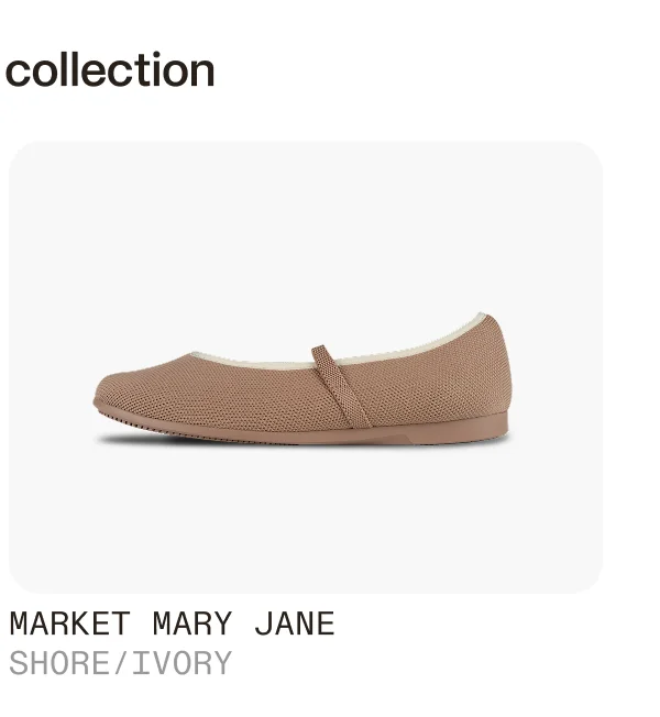 Market Mary Jane Shore/Ivory