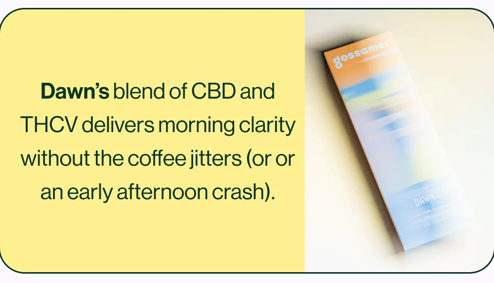 Dawn's blend of CBD and THCV