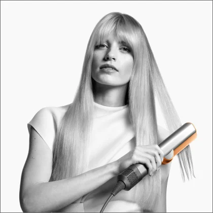 Model using Dyson Airstrait straightener