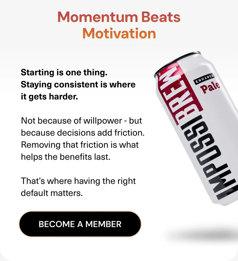 Momentum Beats Motivation