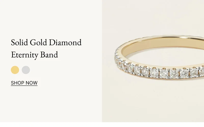 14k Solid Gold Diamond Eternity Band