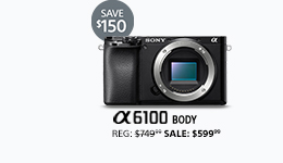 Save $150: Alpha 6100 Body