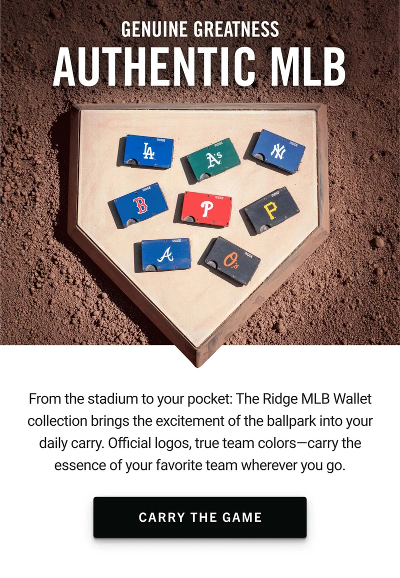 The Ridge MLB Wallet | Carry The Game