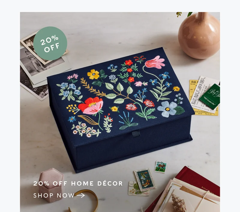 20% Off Home Decor