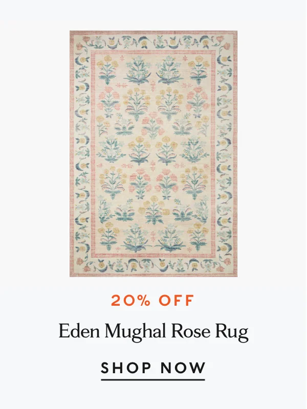 20% Off Eden Mughal Rose Rug