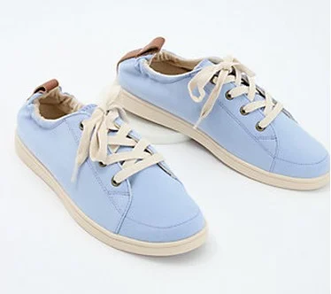 Revitalign Orthotic Casual Lace-Up Sneakers- Ophelia  Size 7-1/2 Wide  Blue