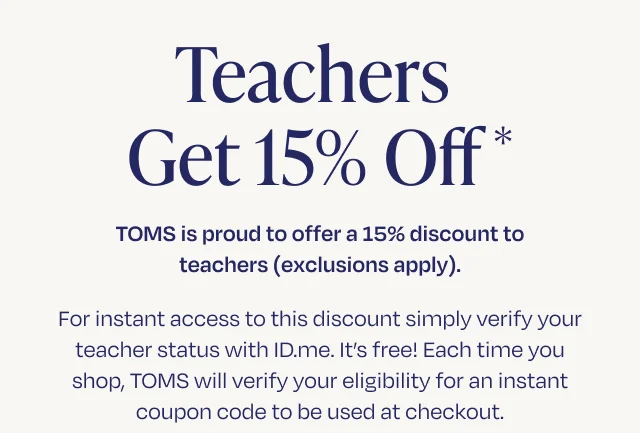Teachers Get 15% Off - Image
