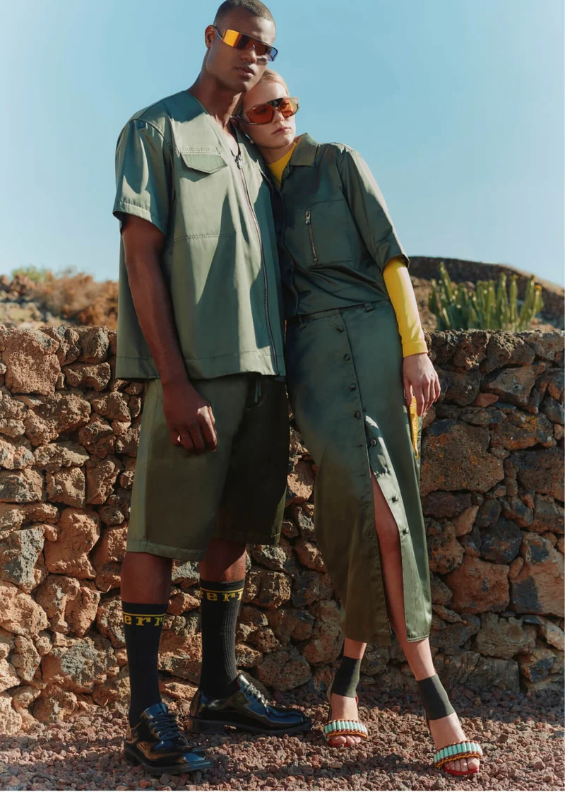Ferrari men’s and women’s looks made from Q-CYCLE® fabrics