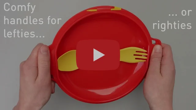 GoKit plate with attached fork