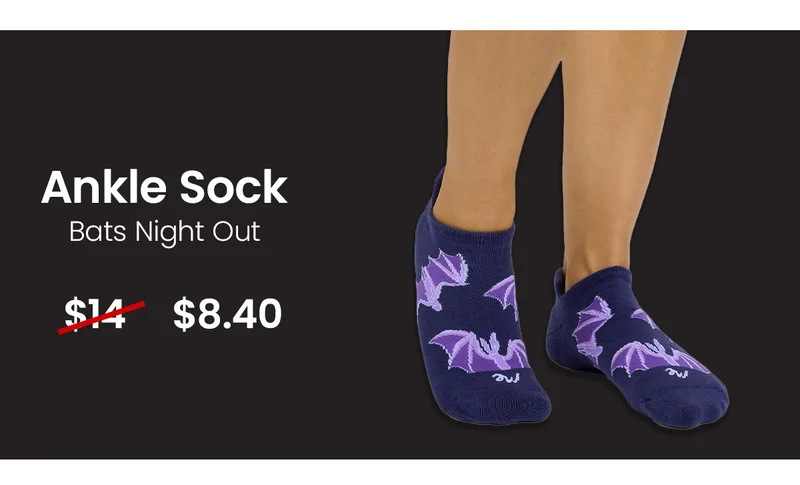 Ankle Sock - Bats Night Out