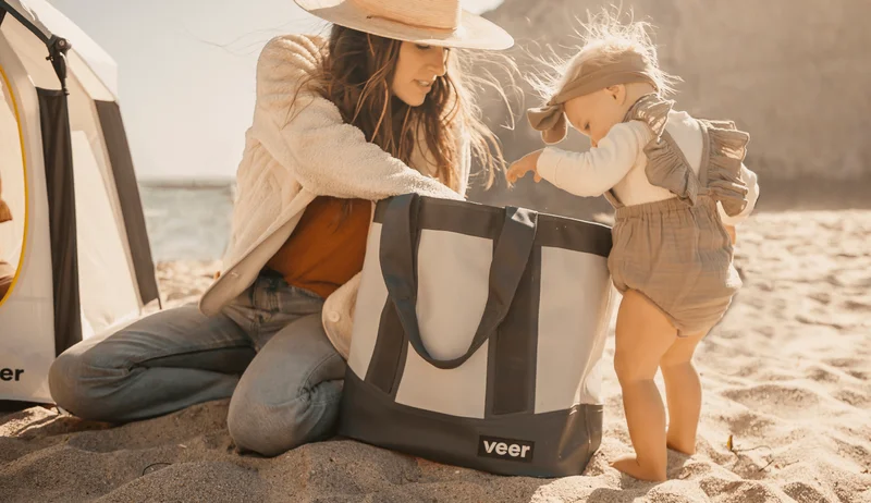 mother and daughter with veer's products