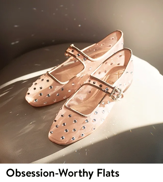 Two styles of women's flat shoes from Sam Edelman.