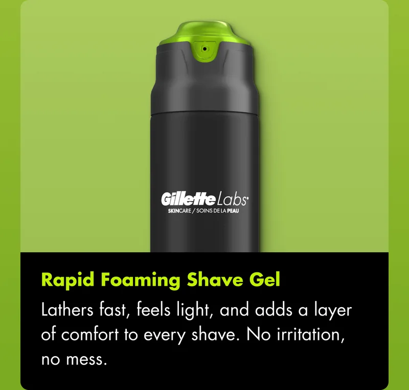 Rapid Foaming Shave Gel - Lathers fast, feels light, and adds a layer of comfort to every shave. No irritation, no mess.