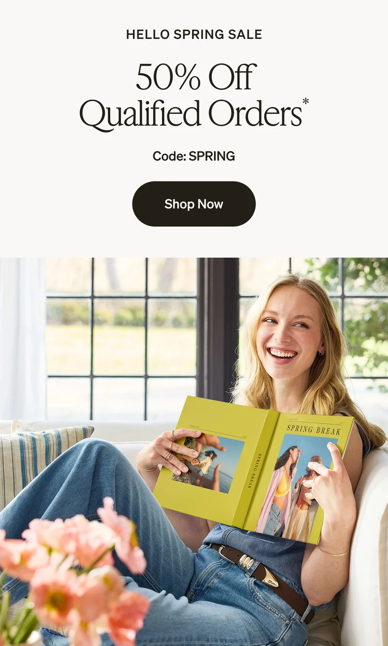50% Off Qualified Orders