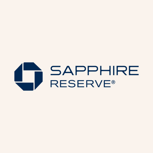 Chase Sapphire Logo on a cream background.