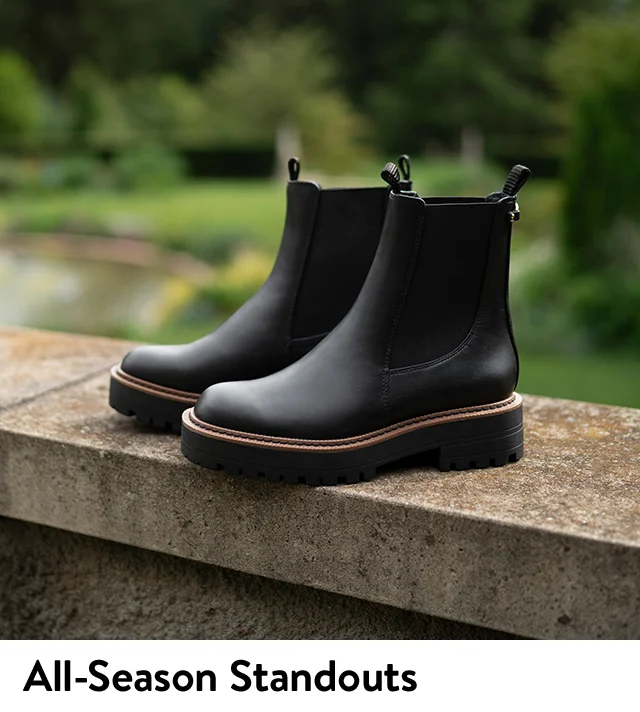 Black Chelsea boots.