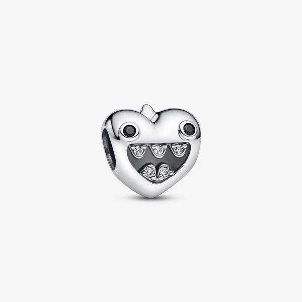 Mom's Little Monsters Heart Charm