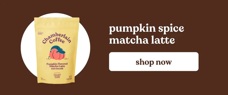 pumpkin spice matcha latte